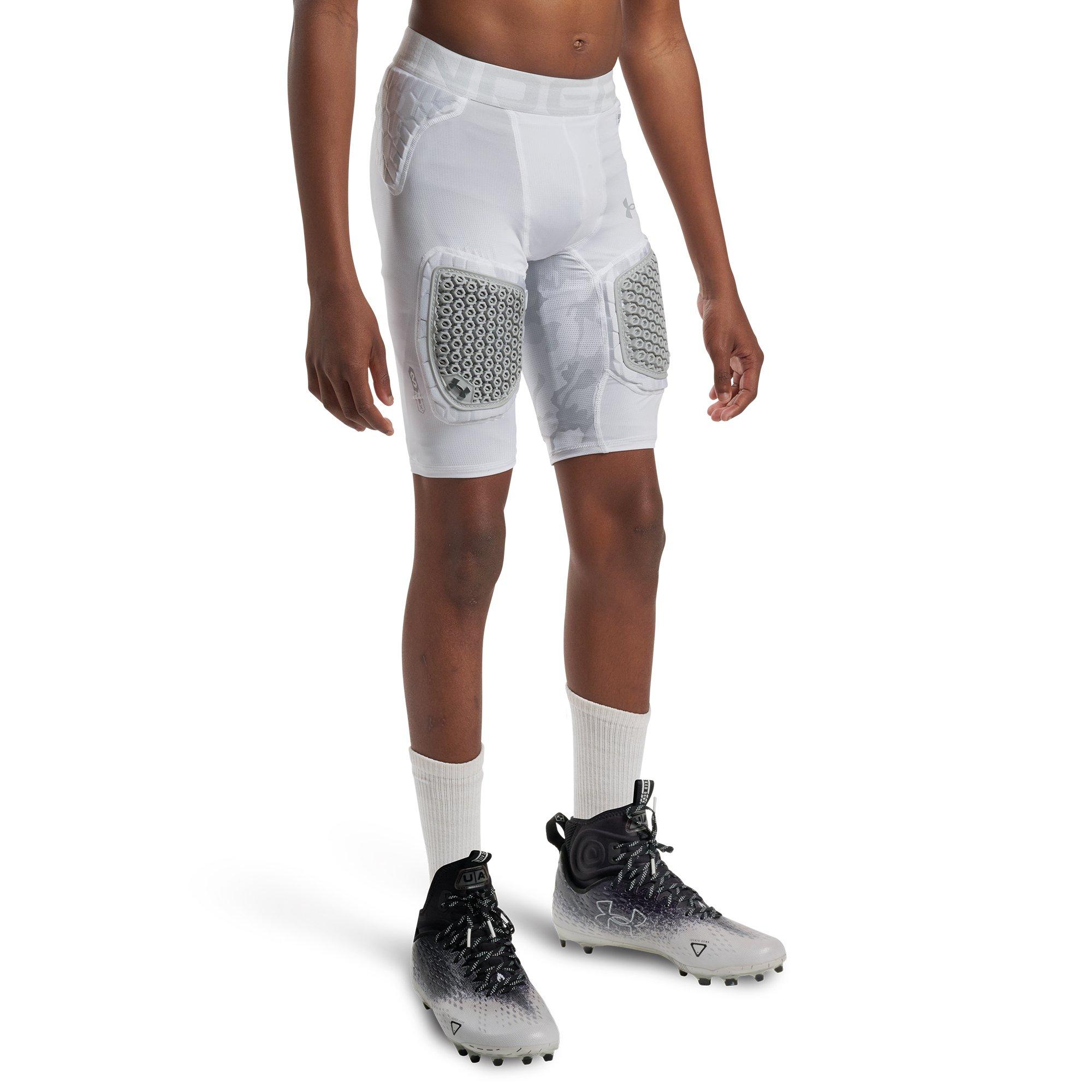 Under Armour Big Boys' Gameday Pro 5-Pad Football Girdle - Camo White/Grey - CAMO WHITE/GREY